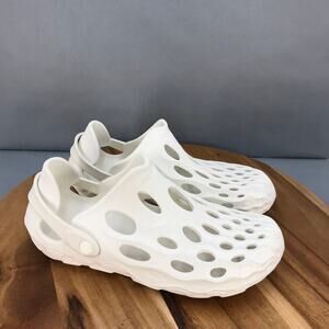 Merrell Hydro Moc Water Shoes‎ Mens 7.5 Womens 9 White Rubber Slip On Clogs